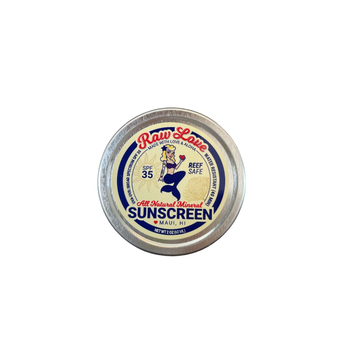 Raw Love Sunscreen】日焼止め 缶 - ハワイのフードメディア「bowl」